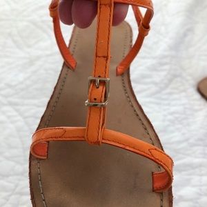 Giorgio Armani Orange Summer Sandals 38.5 B